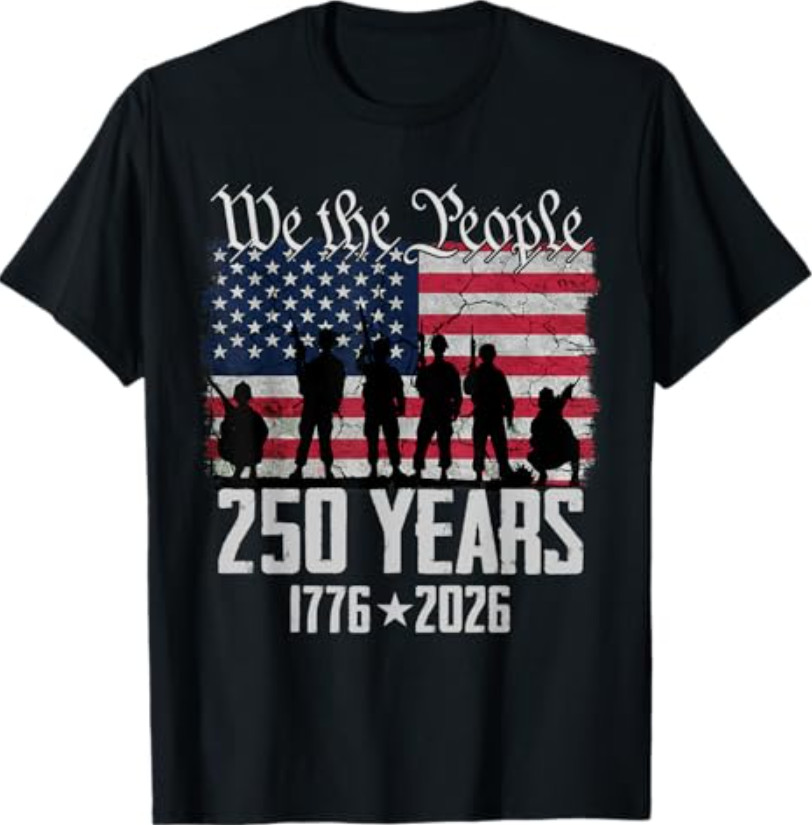 250th Anniversary USA Patriotic 250 Years 4th July American T-Shirt