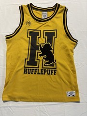 Harry Potter Hufflepuff Keeper Mesh Jersey Tank Top Adult Small Yellow BoxLunch