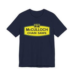Graphic Unisex Tee McCulloch Chainsaw Logo Funny Workwear T-Shirt S–5XL