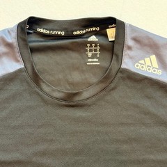 Adidas Response Climalite Running Shirt Mens Small Black Grey Athletic Tee Gym
