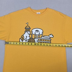 lowa Hawkeyes Landscape Shirt Men’s Large Yellow NCAA College Sports Logo City