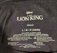 Disney The Lion King Shirt Black Large Sunset Safari Simba Timon Pumbaa Nala