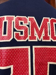 Battlefield Collection Semper Fidelis Marines Navy Blue & Red Shirt Size Medium