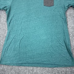 The North Face Shirt Mens XL Green Contrast Pocket Tagless Slim Fit Tee Crewneck