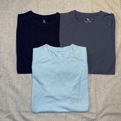 Athletic Fit Blues Shirts 3 Pack Large Men
