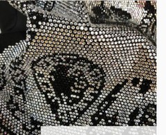 New Fashion Skull Trend Rhinestone Summer Short Sleeve Luxury Men Cotton T-Shirt