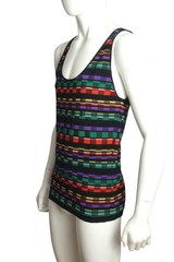PIERRE CARDIN – 2007 Cotton Stripe Knit Tank, Size Large