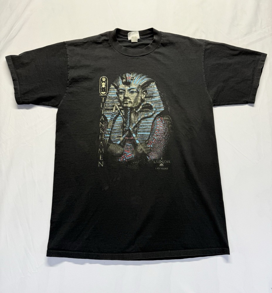 Tutankhamun Egypt Graphic T-shirt Luxor Las Vegas Black Mens Large