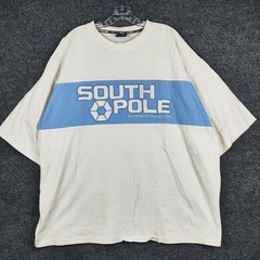 Southpole Shirt Mens 2XL White Blue Graphic Tee Streetwear Authentic Collection