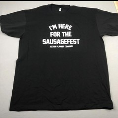 Dixxon Shirt Mens 2XL Black I’m Here For The Sausagefest Graphic Funny Tee