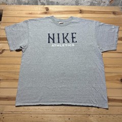 Vintage 90s Nike Athletics Spellout Logo Swoosh Heather T-Shirt Men’s – Size XXL