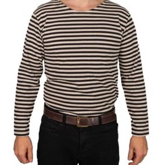 Genuine Russian Marine Telnyashka – 100% Cotton Striped Long Sleeved T-Shirt New