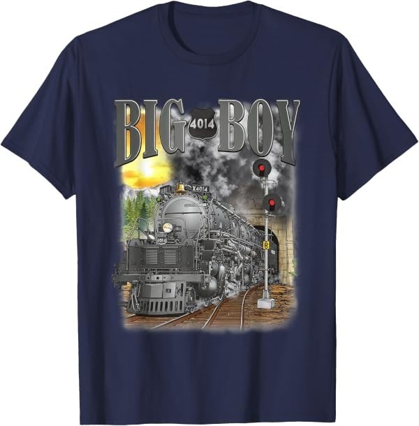 Big Boy 4014 Vintage Steam Locomotive Railroad Train Engine T-Shirt