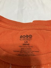Vintage No Boundaries Orange T Shirt Mens Size Large USA Tribal Grunge Y2K 90s