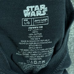 Star Wars Force Awakens T-Shirt Mens L Black Kylo Ren Movie Graphic Jerry Leigh