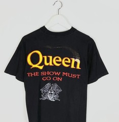 Vintage 90s Freddie Mercury Mr Bad Guy Show Must go On Queen Tee rare rock UK