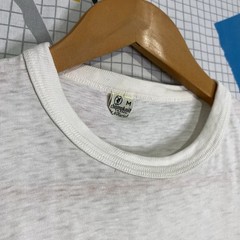 Vintage 40s White Tshirt Paper Thin Medium Sleeveless 50s Rockabilly Champknit