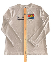 Hurley Long Sleeve Graphic Lightweight Cool Stretch Logo Tagless Men Medium NWOT