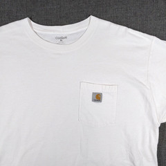 Carhartt K87 Men’s Pocket T Shirt White XL Short Sleeve