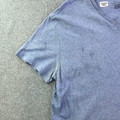 Polo Ralph Lauren Shirt Mens Large Blue Short Sleeve V Neck Classic Casual Adult