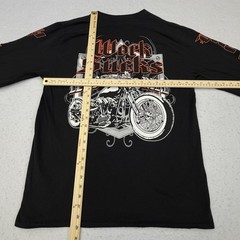 Work Sucks Let’s Ride Shirt Mens Large Black Long Sleeve Motorcycle Graphic