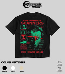 Monarch Wear “David Cronenberg’s Scanners” Movie Graphic Premium Heavyweight Tee