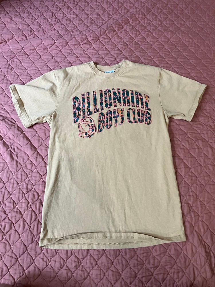 Billionaire Boys Club BBC Arch Logo Shirt Mens Medium Tan Beige Astronaut