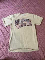 Billionaire Boys Club BBC Arch Logo Shirt Mens Medium Tan Beige Astronaut