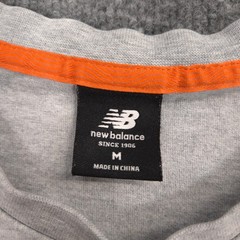 New Balance T Shirt Mens M Gray Heather All Terrain Mesh Pocket Tee Short Sleeve