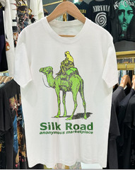 Vintage Graphic – SILK R0AD PROMO VINTAGE WASHED WHITE TSHIRT (L)