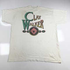 Vintage 90’s Clay Walker Tour T-Shirt Size XL Fruit Of The Loom USA Tee *STAINS