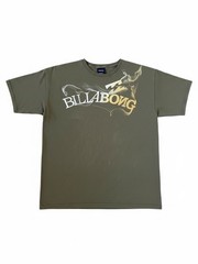 Billabong Graphic Logo T-Shirt Men’s XL Olive Green Surf Skate Y2K Tee