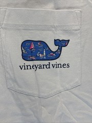 Vineyard Vines Mens Large Hamptons Scenic Ancient Water Pocket Short Sleeve NWT