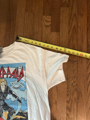 Def Leppard T-shirt, Sz L Hysteria Women of Doom Comic Tour Concert Rock Band