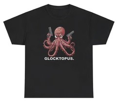 Glocktopus T Shirt Funny Octopus Glock Gun Marine Aquatic Sarcastic Graphic Tee