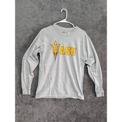 Russell Athletic ASU Sun Devils Long Sleeve Shirt Mens Medium Grey Arizona State