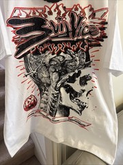 Evil Vice White Red 2X-Large T-shirt Brand New Red Tag