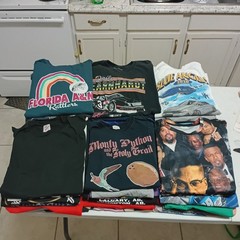 Bulk Lot 48 Graphic Print Shirts Mixed Sizes Graphics Sports Anime Festival #3