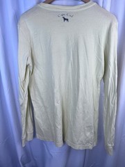 The Black Dog Shirt Mens Graphic Long Sleeve Beach Outdoor Yellow XL VGUC