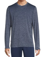 Men’s Russell Active Engineered Jacquard T-Shirt with Long Sleeves: XL