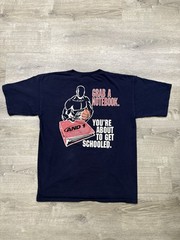 Vintage And 1 Basketball T Shirt About To Get Schooled Men’s XXL 2XL Navy Blue