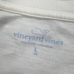 Vineyard Vines Shirt Mens Large White Flag Whale Pocket Long Sleeve Tee Tagless