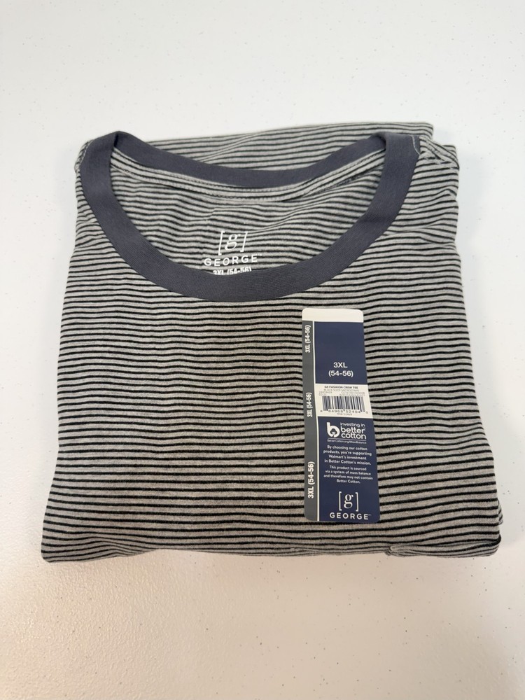 Men’s Shirts, (New w/tags), George Short Sleeve Crew Neck Pocket Tee 3XL (54-56)