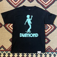 Diamond Supply Co T-Shirt Mens Medium USA Made Black Skateboard Skate Crewneck