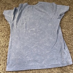 Disney Stitch Graphic Tee XL Blue Mineral Wash Lilo & Stitch Hibiscus T-Shirt