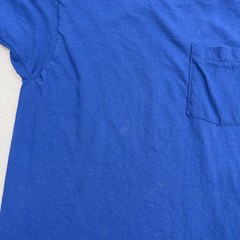 Vintage BVD Pocket Shirt Men’s Large Blue 90s Blank Single Stitch Tee 1990s USA