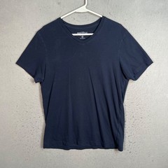 J.Crew Mercantile Mens Broken-In V-Neck T-Shirt Medium Navy Blue 100% Cotton