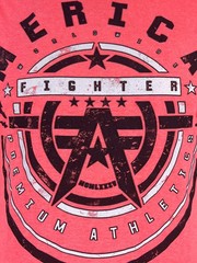 American Fighter Men’s T-shirt GALLOWAY Athletic MMA Pink XS-4XL