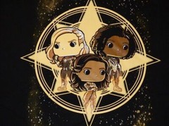 Funko POP! Marvel Collector Corps THE MARVELS (Captain, Ms & Photon) Tee T-Shirt