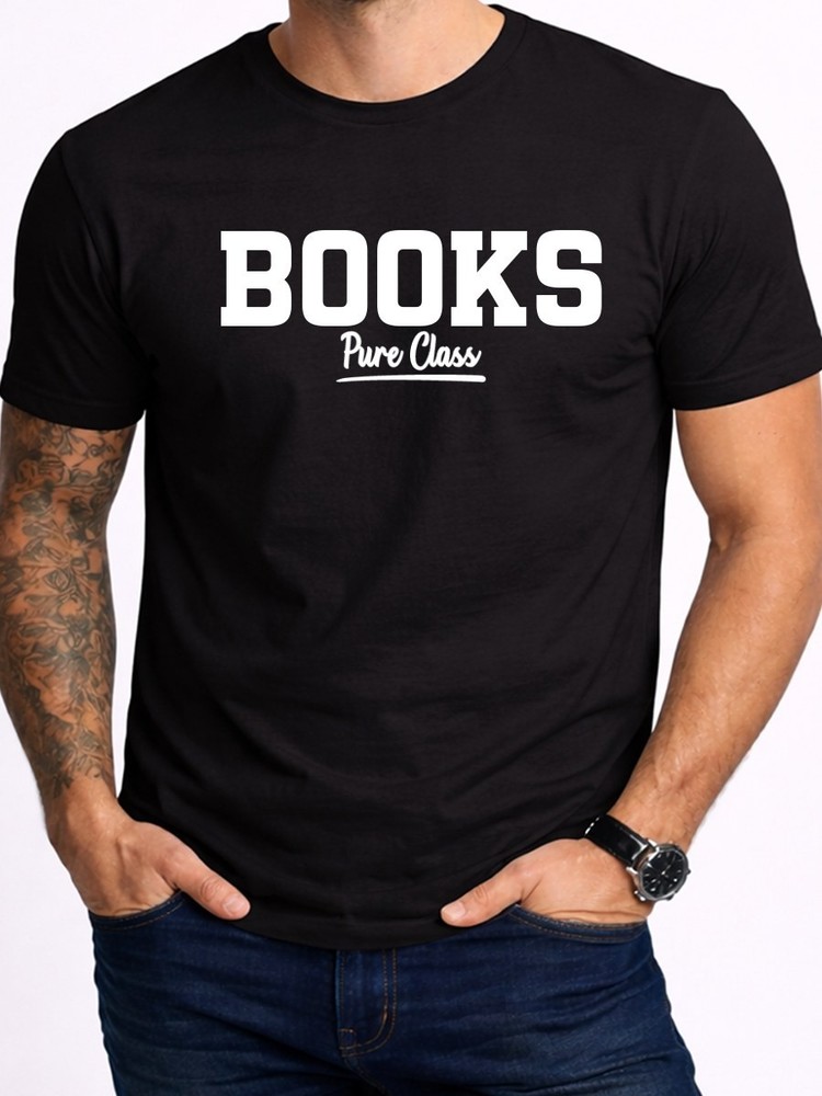 Books Pure Class Men’s T-Shirt Family Surname Gift